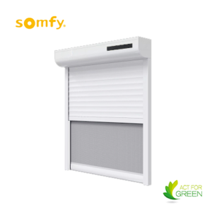 Volet rénovation Moteur Somfy solaire avec moustiquaire